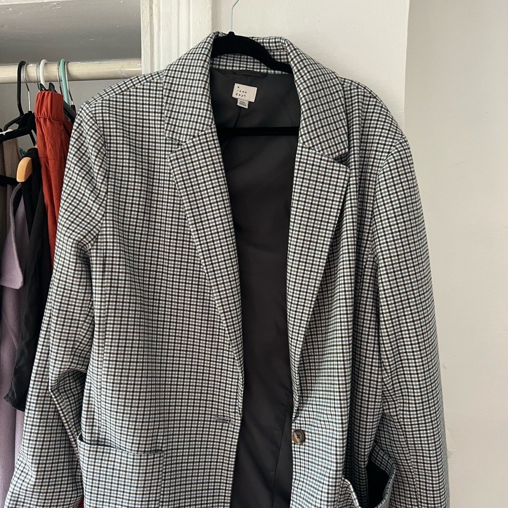 Plaid Blazer - size XXL